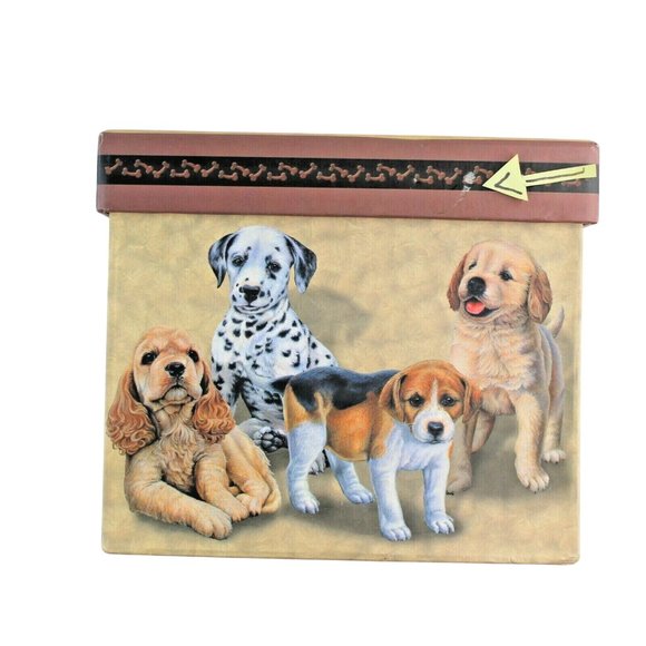 Revelations Puppy Love Trinket Jewelry Nesting Boxes Sectioned Drawer Lot Of 2 - Picture 10 of 10